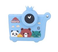 Fotocamera Digitale per Bambini, Fotocamera per Bambini in Silicone ABS 1080P Schermo HD IPS da 2,4 Pollici 400mAh per Viaggi (BLUE)