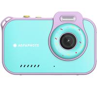 AgfaPhoto Realikids Cam Waterproof 2 - Fotocamera per bambini impermeabile 12 MP, video HD, modalità selfie, filtri e cornici, giochi integrati, batteria al litio - blu