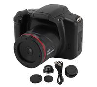 Fotocamera Digitale per Fotografia, Fotocamera da Viaggio con Zoom Digitale 16X con Schermo Flip a 180°, Fotocamera per Vlogging Anti-Vibrazione HD 1080P con Lente D'Ingrandimento