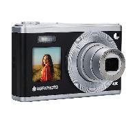 AGFA PHOTO Realishot DC9200 - Fotocamera Digitale Compatta, 24 MP, Video 4K, Zoom Ottico 10x, Schermo Doppio 2,8" + 1,54", Sensore CMOS, Stabilizzazione Immagine, Batteria al Litio - Nero