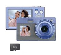 Fotocamera digitale retrò a doppio schermo 5000 W ad alto pixel zoom 16x per studenti adolescenti fotografia di viaggio fotocamera studente con doppio display