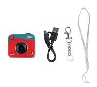 Fotocamera digitale retrò con sensore CCD, 8 MP HD 1080P per foto e video, design compatto in ABS per studenti e viaggi, stabilizzazione elettronica dell'immagine, marrone (rosso)