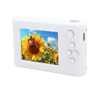 Fotocamera Digitale retrò da 48 MP, Chip CMOS, Zoom 8x, Schermo IPS da 2,4 Pollici, Anti-vibrazione, Messa a Fuoco Automatica, Fotocamera Compatta per Selfie con Specchio (WHITE)