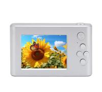 Fotocamera Digitale retrò da 48 MP, Chip CMOS, Zoom 8x, Schermo IPS da 2,4 Pollici, Anti-vibrazione, Messa a Fuoco Automatica, Fotocamera Compatta per Selfie con Specchio (SILVER)