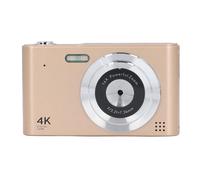 Fotocamera Digitale retrò, Obiettivo Macro da 48 MP Fotocamera Digitale HD 4K Zoom 16X Anti-vibrazione per la Fotografia (GOLD)