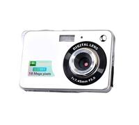 Fotocamera digitale Schermo TFT da 2,7 pollici 5.0 MP Anti-vibrazione Zoom digitale 8X Videocamera Pixel 1800w Fotocamera for selfie Regalo per principianti(Standard,Silver)