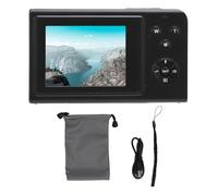 Fotocamera Digitale Smart 4K 68MP Zoom 16X Messa a Fuoco Automatica Previene le Vibrazioni Scatto Continuo Fotocamera per Vlogging con Luce di Riempimento Integrata per i (BLACK)