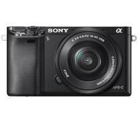 FOTOCAMERA DIGITALE SONY 6000 Zoom ottico 2x, 24,3 megapixel, Nero