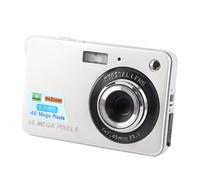 Fotocamera Digitale Tascabile, Fotocamera Digitale 4K Color Argento, sensibilità Automatica Alla Luce, Anti-vibrazione, con Tracolla per i Viaggi degli Adolescenti