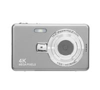 Fotocamera Digitale, Videocamera 4K da 50 MP, Fotocamera per Vlogging da Viaggio Anti-Vibrazione con Zoom Digitale 16X, Schermo da 2,4 Pollici, Piccola Fotocamera Compatta (64GB)