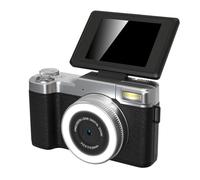 Fotocamera digitale, videocamera CCD con registrazione video 48 MP 4K e zoom 18X, per scuola, viaggi, fotografia webcam, per adolescenti, principianti, bambini, ragazzi (BLACK)