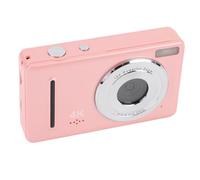 Fotocamera Digitale, Videocamera da Viaggio Compatta 4k 64mp, Zoom 18x, per Principianti, con Schermo da 2,4 Pollici (Rosa)