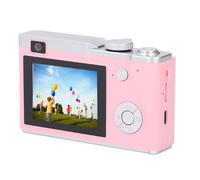 Fotocamera Digitale, Videocamera Digitale con Ricarica di Tipo C Doppio Obiettivo Anteriore e Posteriore 48MP 1080P per Viaggi (Roseo)