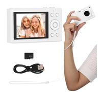 Fotocamera Digitale Vintage 2, 8 Pollici, 64 Gb, Bianco | Wifi Connectivity, Quick Photo Sharing, Decorazioni Scuola, 1500mah, Abs e PC