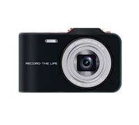 Fotocamera digitale vintage for studenti entry level micro carry vlog card camera 4800W pixel Scatta Nitida Fluida(Black)