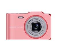 Fotocamera digitale vintage for studenti entry level micro carry vlog card camera 4800W pixel Scatta Nitida Fluida(Pink)