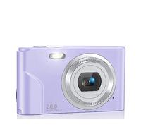Fotocamera digitale Vlogging Zoom Schermo LCD Mini fotocamere portatili compatte for studenti, adolescenti Scatta Nitida Fluida(Purple)