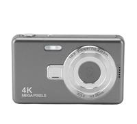 Fotocamera Digitale Zoom 16X Messa a Fuoco Automatica Fotocamera Digitale per Bambini Vlog Compatto per Studenti da 12 MP (GREY)