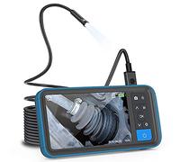 Fotocamera endoscopica industriale da 8 mm, doppia fotocamera periscopio con obiettivo 1080p, 6 luci LED regolabili, perfetta per ispezioni idrauliche, prese d'aria e fognature, HVAC, casa