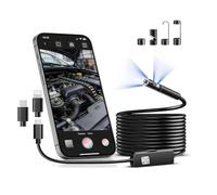 Fotocamera endoscopica per iPhone, cavo HD 1920P, telecamera plug and play con endoscopio semirigido per iPhone, telecamera endoscopio impermeabile IP67 per Android per iOS (obiettivo 33 FT-9)