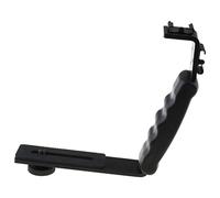 Fotocamera Flash L-Staffa 1/4 "Adattatore per treppiede Supporto per piastra a sgancio rapido per stabilizzatori cardanici Fotocamere SLR Lampade video Microfoni Monitor Treppiedi