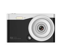 Fotocamera For Vlogging For Principianti 4K Tascabile Con Messa A Fuoco Automatica For Selfie Da Viaggio Fotografia HD 48 MP Schermo IPS 2,8 Pollici Scatta Nitida Fluida(Black)