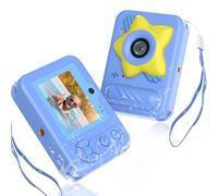 Fotocamera giocattolo impermeabile per bambini con scheda da 32 GB, fotocamera digitale subacquea HD da 48 MP 1080P - IP68 regalo antiurto per ragazzi e ragazze 3 4 5 6 7 8 9 10 anni, regalo ideale