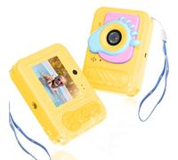 Fotocamera giocattolo per bambini impermeabile con scheda da 32 GB, divertente regalo di Natale e compleanno per ragazzi e ragazze dai 3 anni in su, fotocamera digitale subacquea HD da 48 MP 1080p