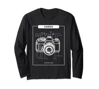 Fotocamera - Il Mio Cuore batte analogico (Grafica Retro) Maglia a Manica