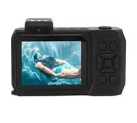 Fotocamera Impermeabile, Batteria 4K 65MP 2500mAh Torcia SOS Fotocamera Subacquea Messa a Fuoco Automatica per il Nuoto (BLACK)
