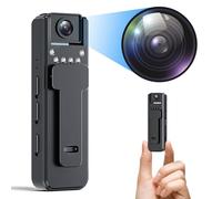 Fotocamera indossata dal corpo Full HD 1080P, fotocamera indossabile con visione notturna, registrazione in loop, clip posteriore per viaggi, consegna, registrazione di lezioni, lavori di servizio