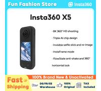 Fotocamera Insta360 X5 impermeabile 8K 360 ° Action Cam Lenti8K 30fps 360 ° Video X5 Action Camera Wind Guard 185 minuti Nuovo originale