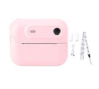 Fotocamera Istantanea, 1080p 48 MP Cartona di Stampa Istantanea Carina con Zoom 6x, Stampa Istantanea con Carta Stampata a 3 Rotoli, Regali per Bambini Ideali per Ragazzi e (PINK)