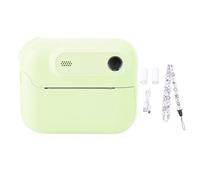 Fotocamera Istantanea, 1080p 48 MP Cartona di Stampa Istantanea Carina con Zoom 6x, Stampa Istantanea con Carta Stampata a 3 Rotoli, Regali per Bambini Ideali per Ragazzi e (GREEN)