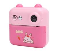 Fotocamera Istantanea, Fotocamera Istantanea da 50 MP Schermo IPS HD da 1000 MAh Zoom Digitale 16x per i Viaggi (PINK)
