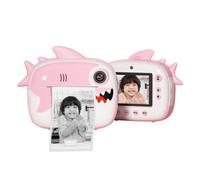 Fotocamera istantanea IPS da 2,4 pollici con funzione di stampa, video UHD 12MP 2.5K, digitale 10X, supporto per schede TF da 64 GB, musica, gioco, batteria da 1200 mAh