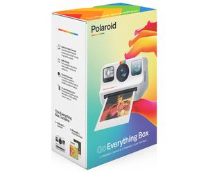 Fotocamera Istantanea Polaroid Go Bianca + Pack Pellicola a Colori 16 Foto Formato Tascabile con Doppia Esposizione e Timer - Nouvo