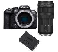 Fotocamera mirrorless Canon EOS R10 + RF 100-400mm F5.6-8 IS USM + 1 Canon LP-E17 + Ebook 20 consigli per foto che colpiscono - Nouvo