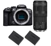 Fotocamera mirrorless Canon EOS R10 + RF 100-400mm F5.6-8 IS USM + 2 Canon LP-E17 + Ebook 20 consigli per foto che colpiscono - Nouvo