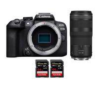 Fotocamera mirrorless Canon EOS R10 + RF 100-400mm F5.6-8 IS USM + 2 SanDisk 64GB Extreme PRO UHS-II + Ebook 20 consigli per foto che colpiscono - Nouvo