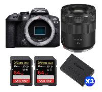 Fotocamera mirrorless Canon EOS R10 + RF 85mm F2 Macro IS STM + 2 SanDisk 64GB Extreme PRO UHS-II + 3 Canon LP-E17 + Ebook 20 consigli per foto che colpiscono - Nouvo