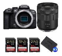 Fotocamera mirrorless Canon EOS R10 + RF 85mm F2 Macro IS STM + 3 SanDisk 64GB Extreme PRO UHS-II + 3 Canon LP-E17 + Ebook 20 consigli per foto che colpiscono - Nouvo