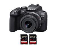 Fotocamera mirrorless Canon EOS R10 + RF-S 18-45mm F4.5-6.3 IS STM + 2 SanDisk 64GB Extreme PRO UHS-II + Ebook 20 consigli per foto che colpiscono - Nouvo