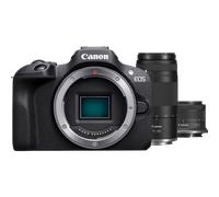 Fotocamera mirrorless Canon EOS R100 + Obiettivo 18-45mm F4.5-6.3 IS STM + Obiettivo RF 75-300mm F4.0-5.6