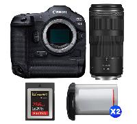 Fotocamera mirrorless Canon EOS R3 + RF 100-400mm f/5.6-8 IS USM + 1 SanDisk 256GB Extreme PRO CFexpress Type B + 2 Canon LP-E19 + Ebook 20 consigli per foto che colpiscono - Nouvo