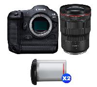 Fotocamera mirrorless Canon EOS R3 + RF 15-35mm f/2.8 L IS USM + 2 Canon LP-E19 + Ebook 20 consigli per foto che colpiscono - Nouvo