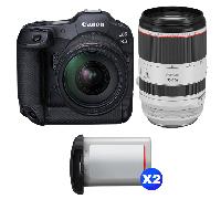 Fotocamera mirrorless Canon EOS R3 + RF 24-70mm f/2.8 L IS USM + RF 70-200mm f/2.8 L IS USM + 2 Canon LP-E19 + Ebook 20 consigli per foto che colpiscono - Nouvo