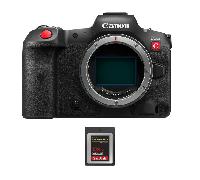 Fotocamera mirrorless Canon EOS R5 C + 1 SanDisk 128GB Extreme PRO CFexpress Type B + Ebook 20 consigli per foto che colpiscono - Nouvo