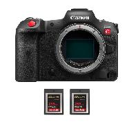 Fotocamera mirrorless Canon EOS R5 C + 2 SanDisk 256GB Extreme PRO CFexpress Type B + Ebook 20 consigli per foto che colpiscono - Nouvo