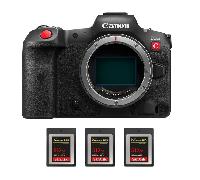 Fotocamera mirrorless Canon EOS R5 C + 3 SanDisk 512GB Extreme PRO CFexpress Type B + Ebook 20 consigli per foto che colpiscono - Nouvo